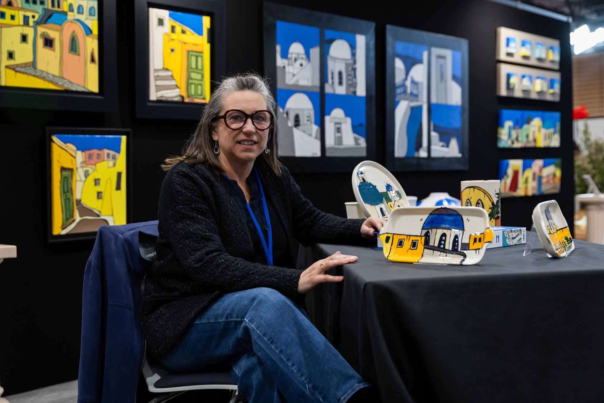Portrait d'une exposante
